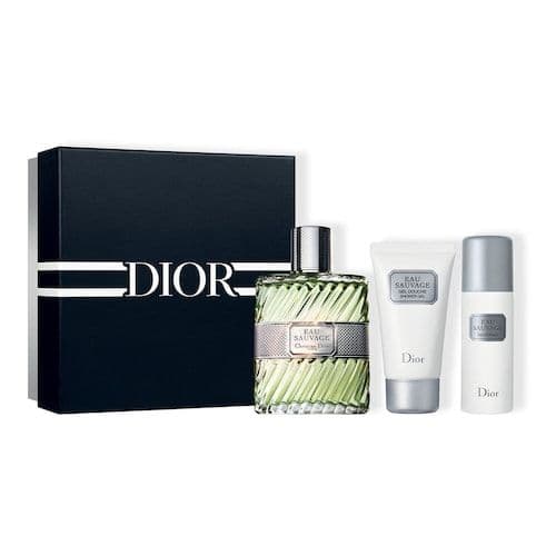 DIOR-Coffret EAU SAUVAGE-Eau de toilette, gel douche et déodorant spray
